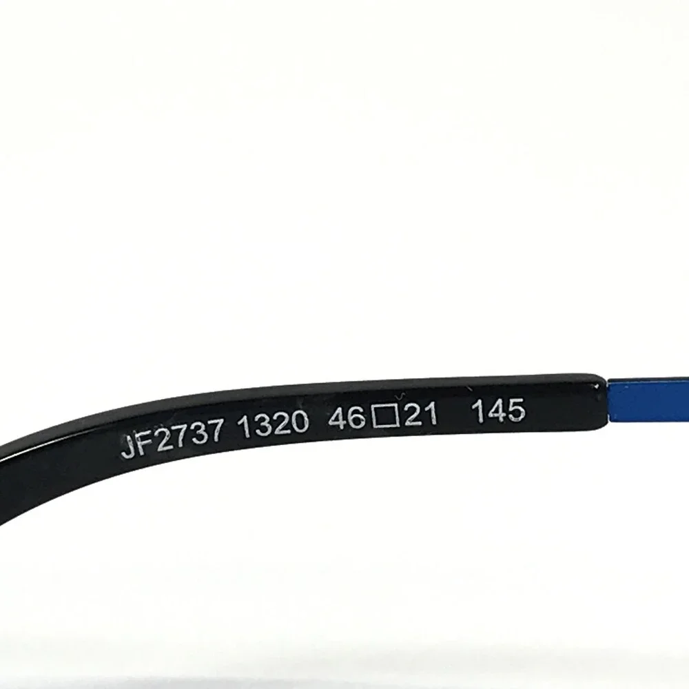 JF Rey Eyeglasses Frames JF2737 1320 Silver Brushed Blue Round 46-21-145